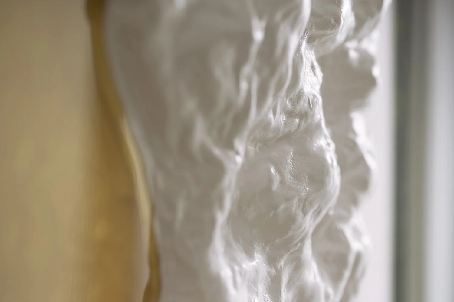 Sculptural wall art handcrafted from recycled plastic. Sustainable, textured, and timeless — a luxury statement for modern interiors.