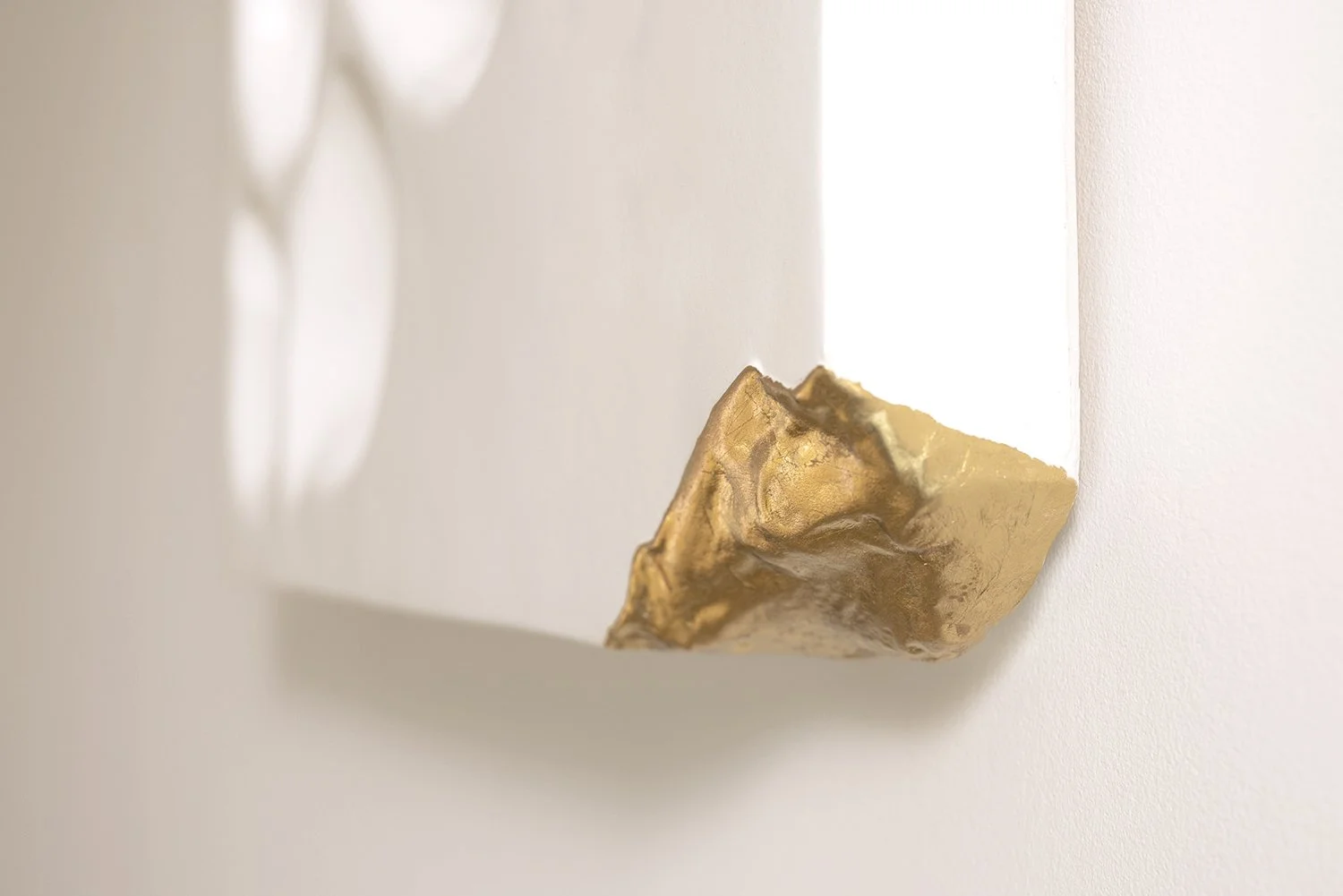 Touch Of Texture's signature gold accent, showcasing the raw, opulent detail on the eco-conscious wall art.