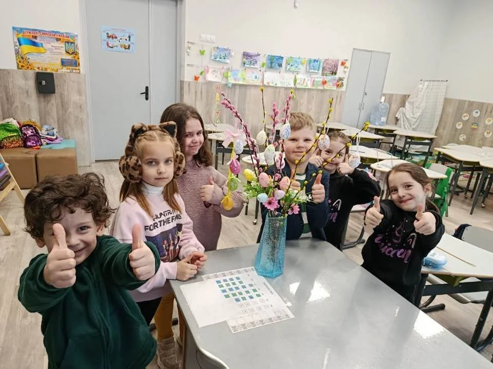 Учні 1-Б класу з радістю готувалися до Великодніх свят! 