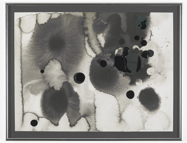 Christina Mackie - Dark Drops , 2012 Handmade ink and wax interventions onto Digital Pigment print with 1 colour silkscreen plus Glaze onto Somerset Photo Satin 300gsm Edition of 40 +5AP