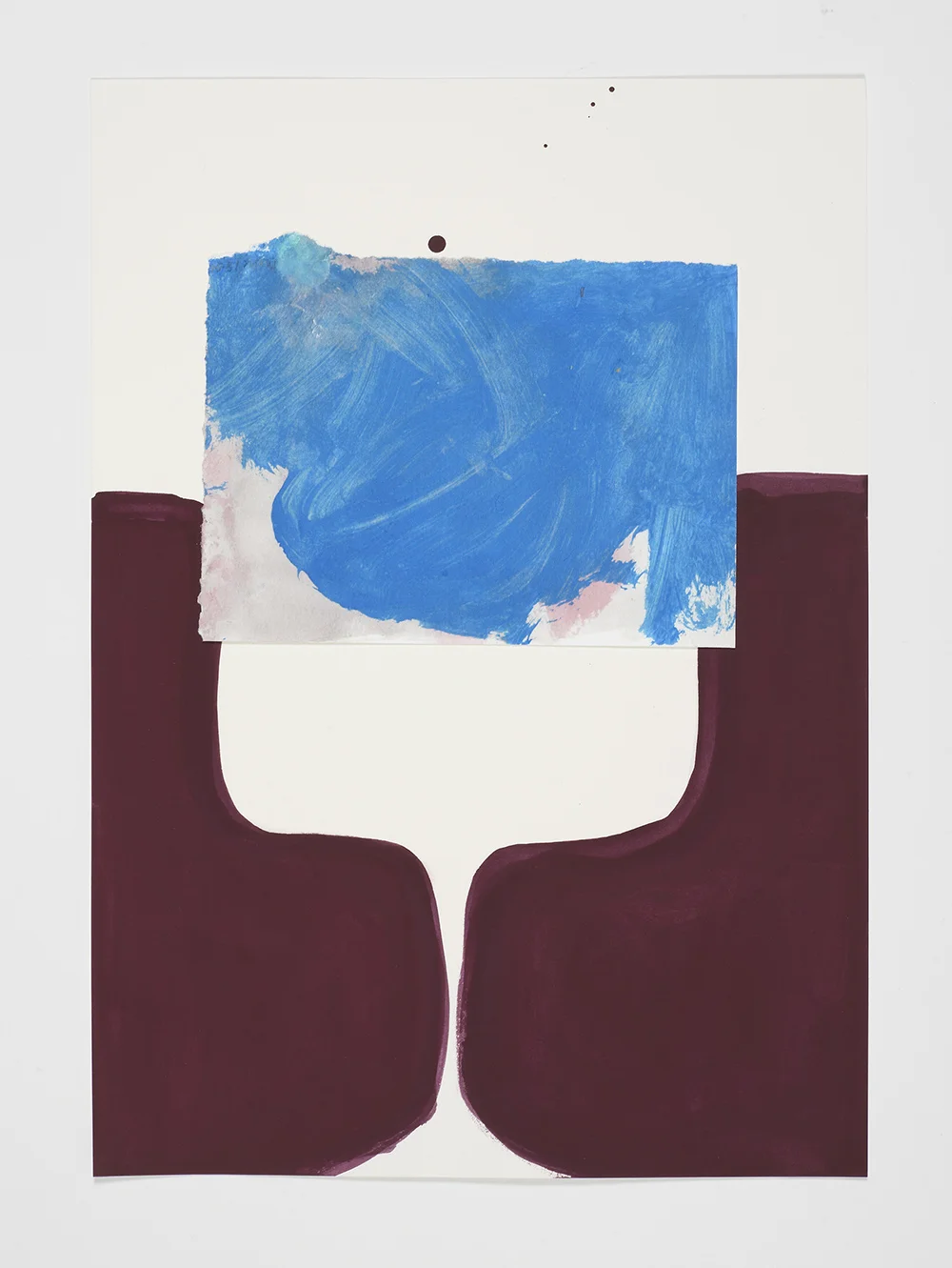 Rosalind Nashashibi, The Demimondaine , 2017 Hand painted gouache onto Somerset Satin White 410gsm, hand collaged digital print onto Somerset Radiant White Velvet 330gsm Edition of 30