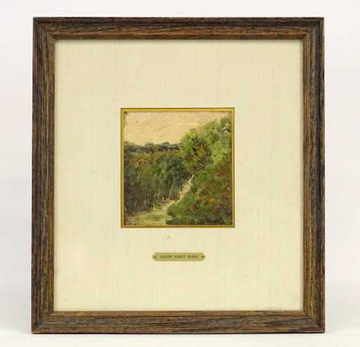 Untitled Landscape, 5.5 x 5.5, oil on board, signed LRC J H Sharp