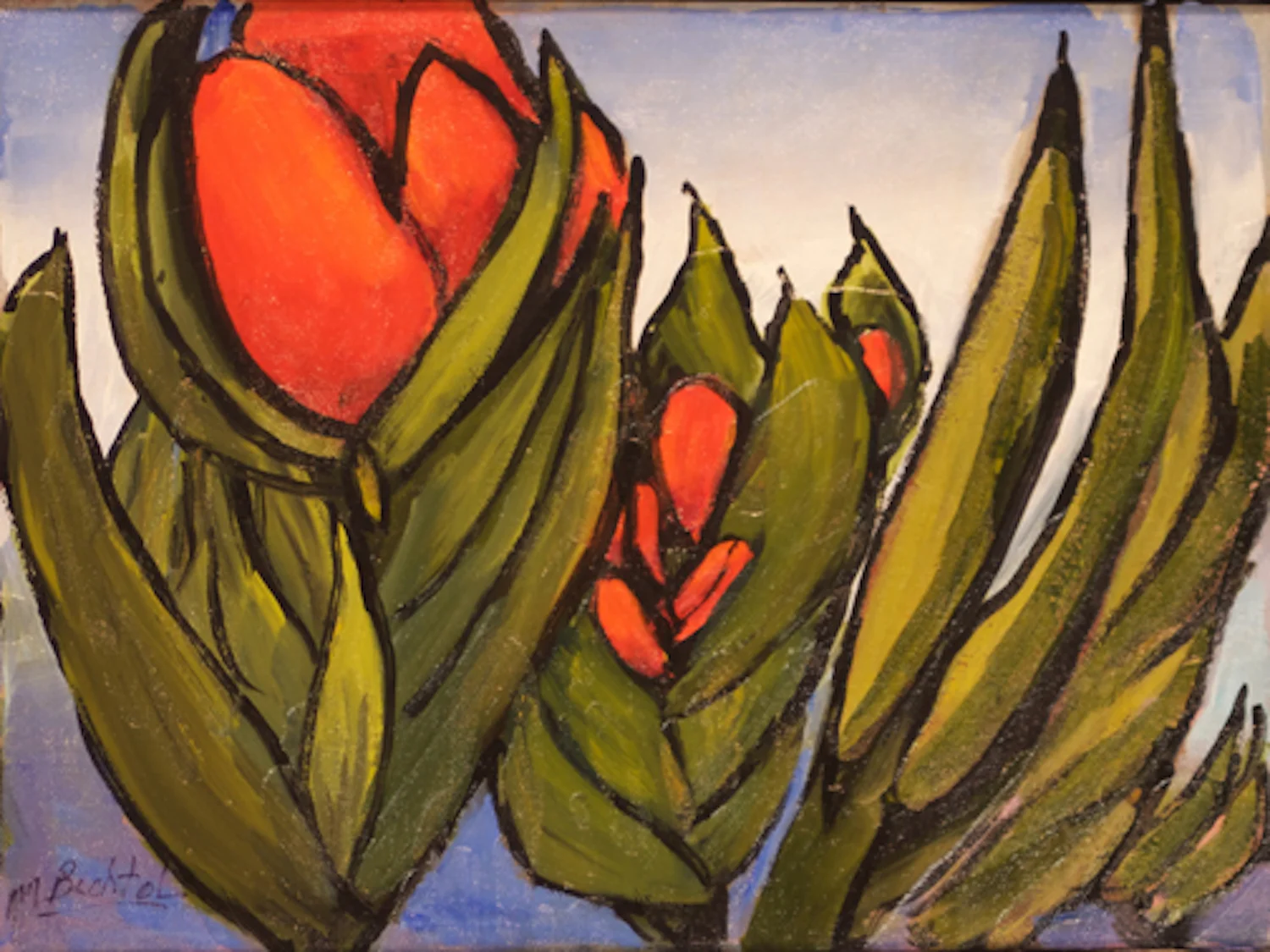 Orange Exotic, 9 x 12, oil on canvas