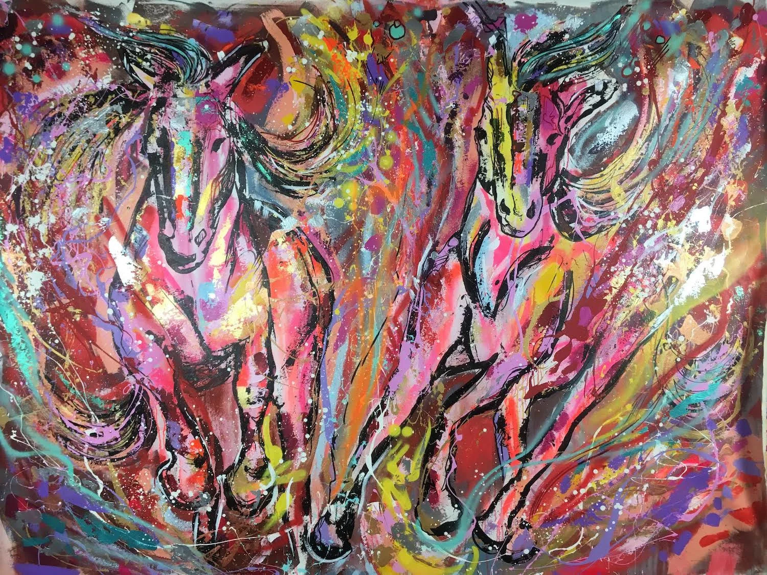 Passion's Friend, 70 x 90, acrylic on canvas