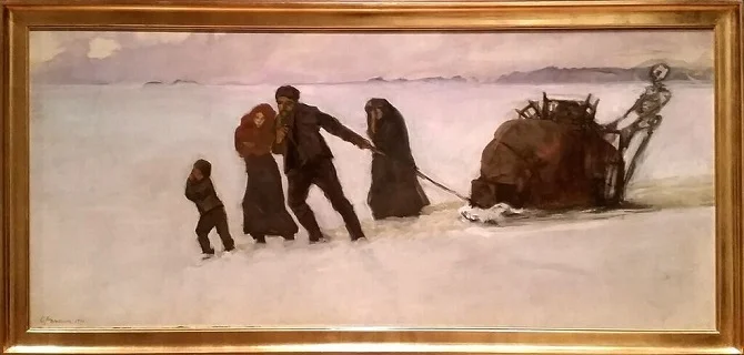 Oscar Parviainen ”Häädetyt”, 1910.