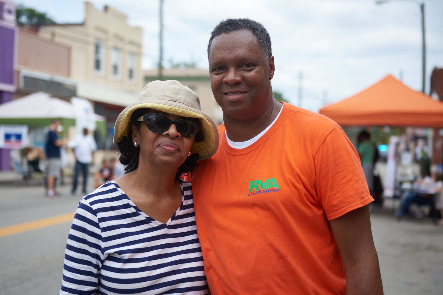 Leroy and Angela at the Taste of Brookland Park festival last fall.