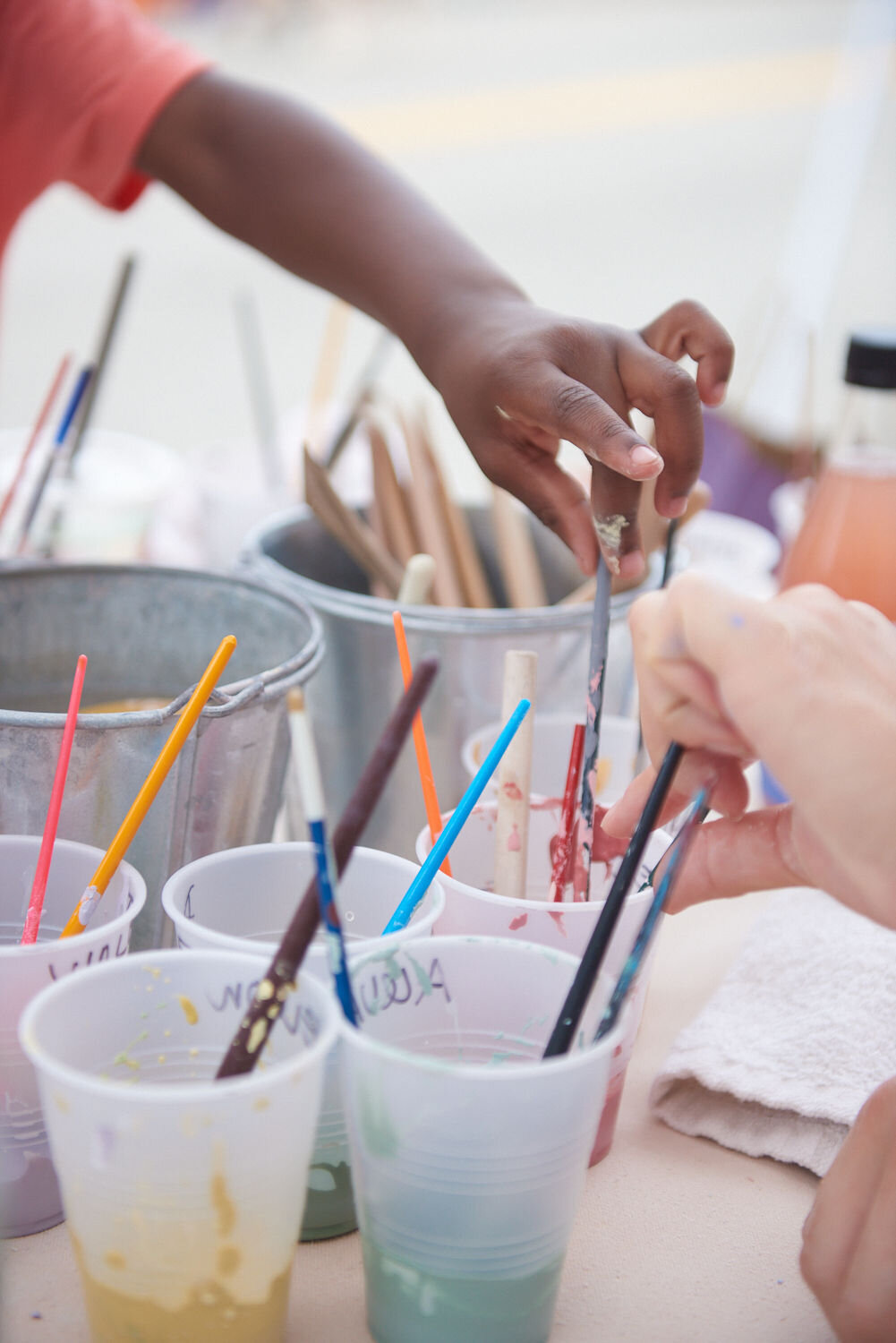 Magnet making at the Taste of Brookland Park Festival last fall.