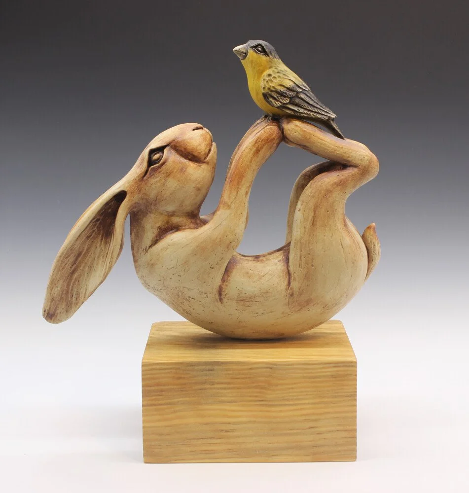 Katie Maloney rabbit sculpture