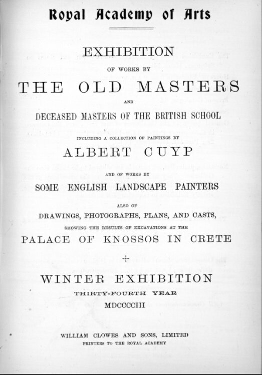 RA Winter Exhibition Catalogue 1903 P1 Ewbank.jpg