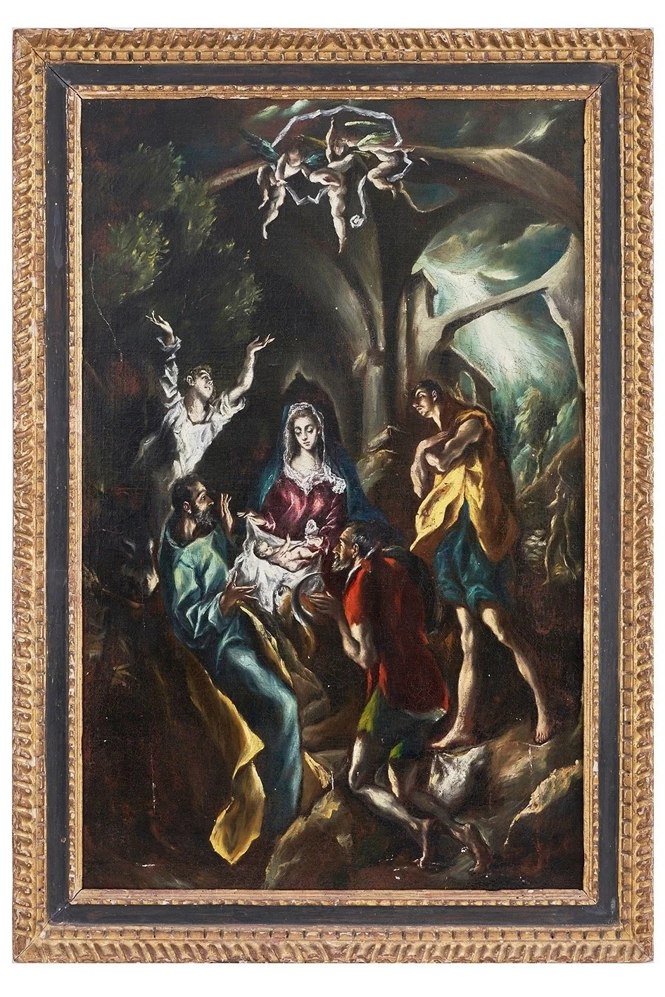 Follower of El Greco (1541-1614), Adoration of the Shepherds