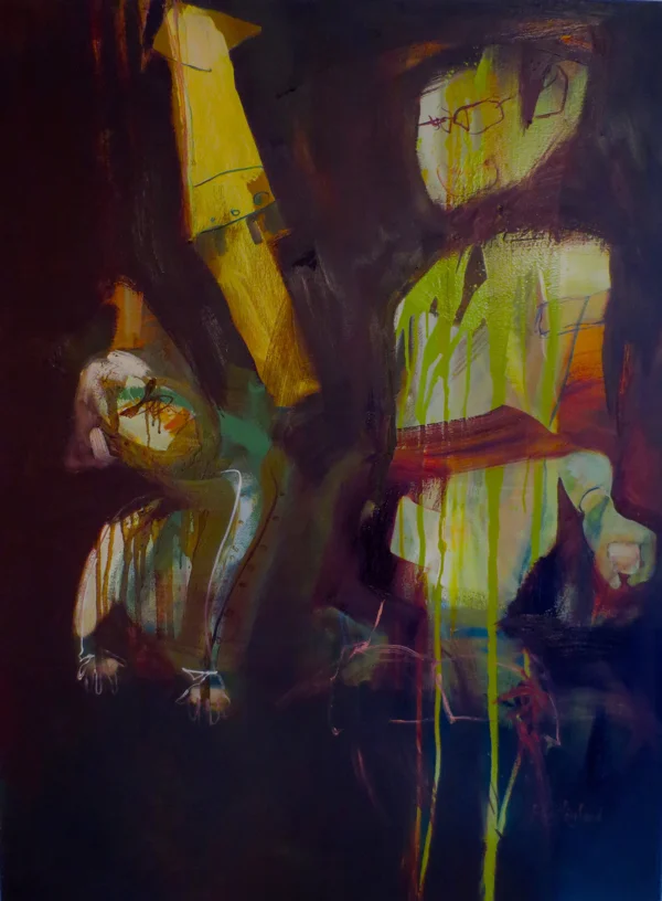 Pierced With Soft Light The Shallowing Deeps. W B Yeats. 90 x 120cm