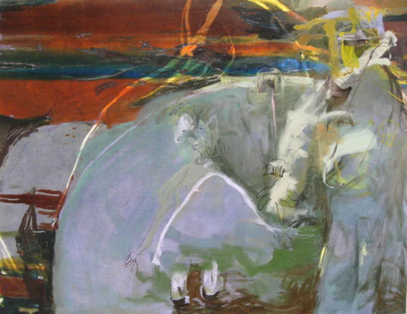 On The Ridges Of The Wide-Lying Sea. W B Yeats. 2006 160 x 130cm