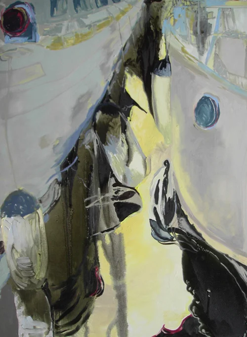 Between The Hulls. 2006 130 x 160cm