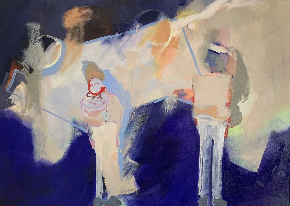 Negotiation.  87cm x 62cm  April 2026