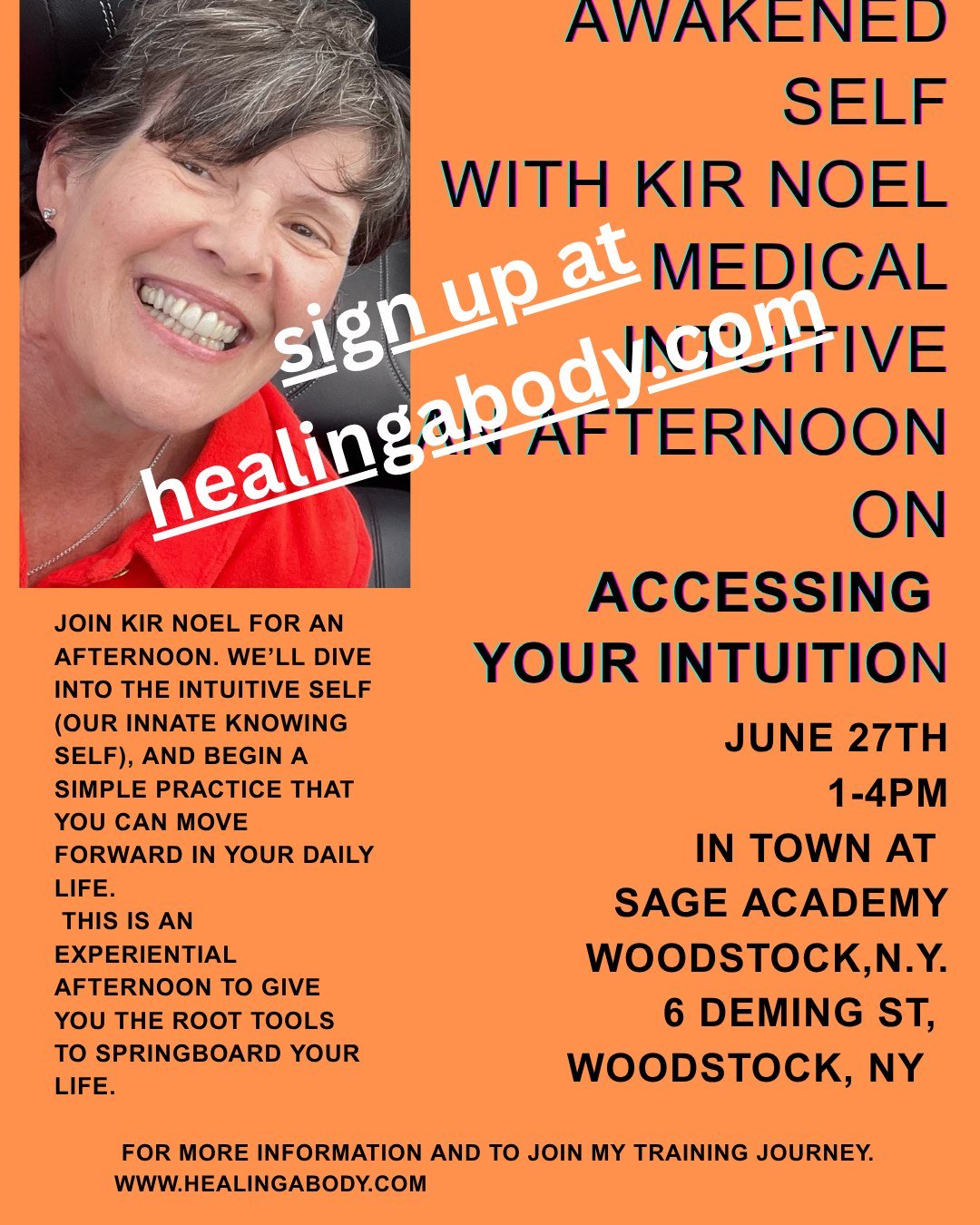 Join me on June 27th for an afternoon of connecting to your intuition.
Go to my website and reserve your spot!