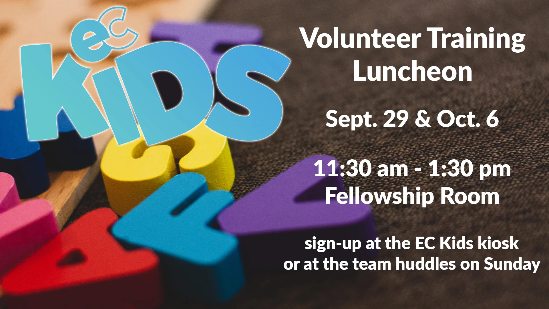 EC Kids Volunteer Training  