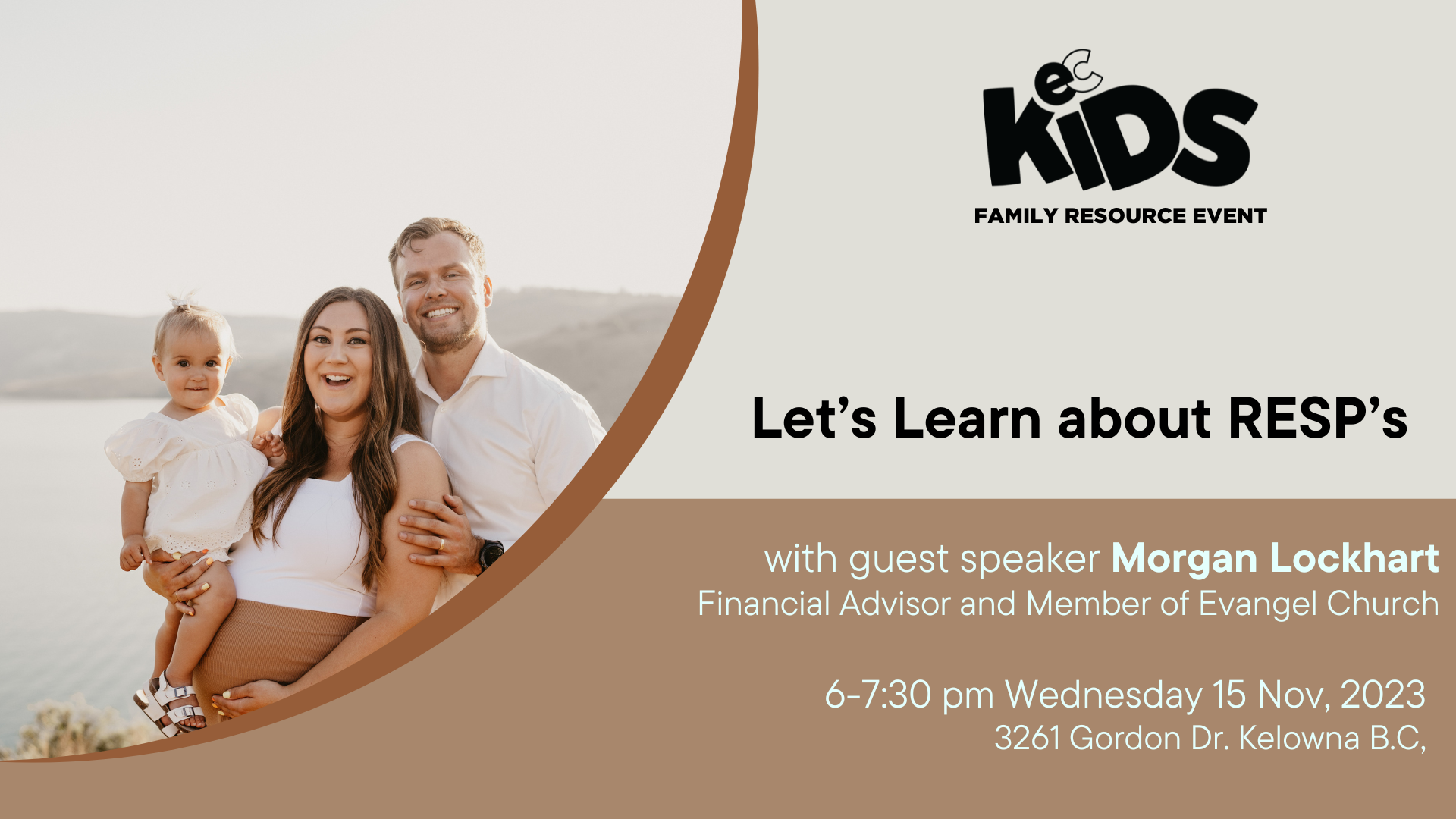ECKiDS Family Resource Event: Let's Learn about RESP's w/ Morgan Lockhart
