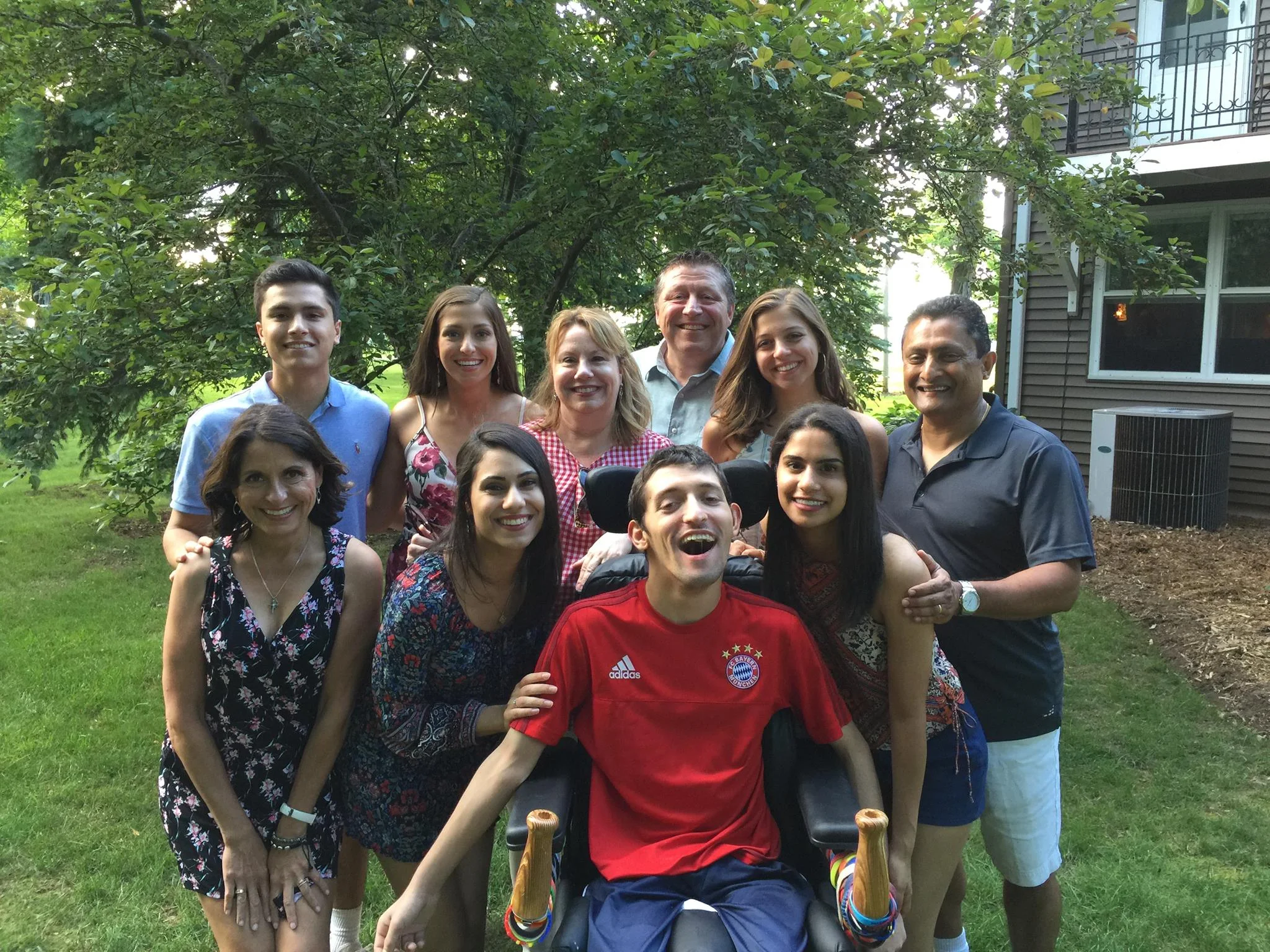  The whole Salerno family with my godfather’s family. Although cousins, Simon and my mom consider each other as siblings. Nick and Simon get along well, due to their witty sense of humor.  