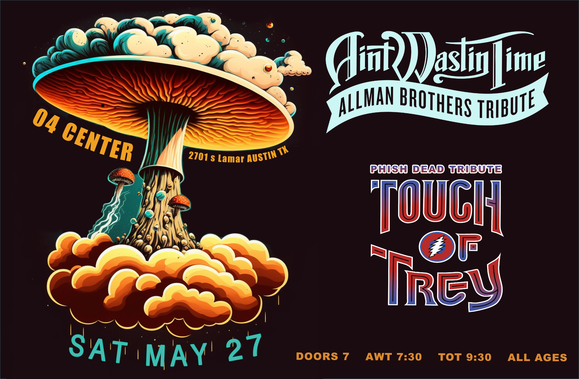 Touch of Trey & Ain't Wastin' Time in Austin at The 04 Center