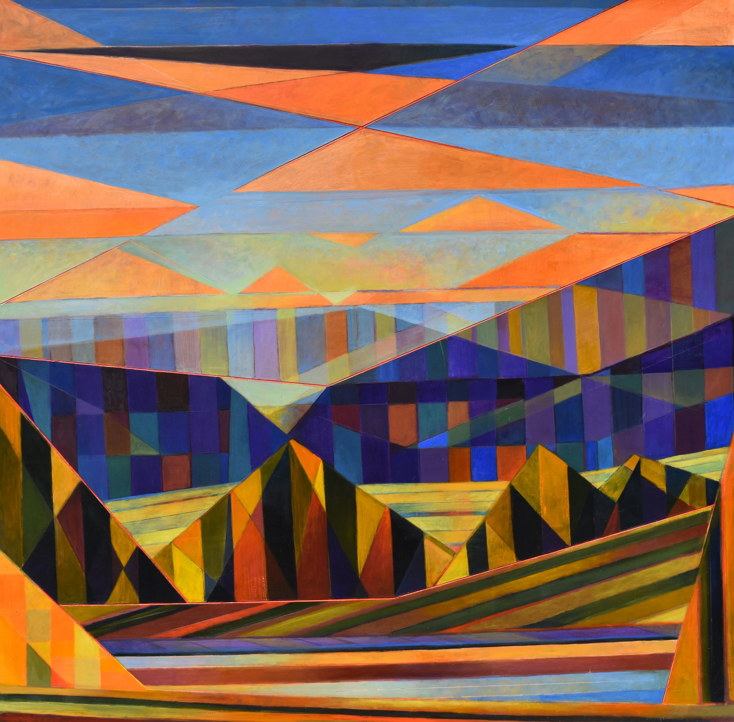 Ben Venue 2 Sightlines, 2019, 48x48, oil on panel