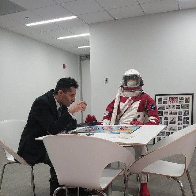 Playing Risk With the Space Suit "Man"