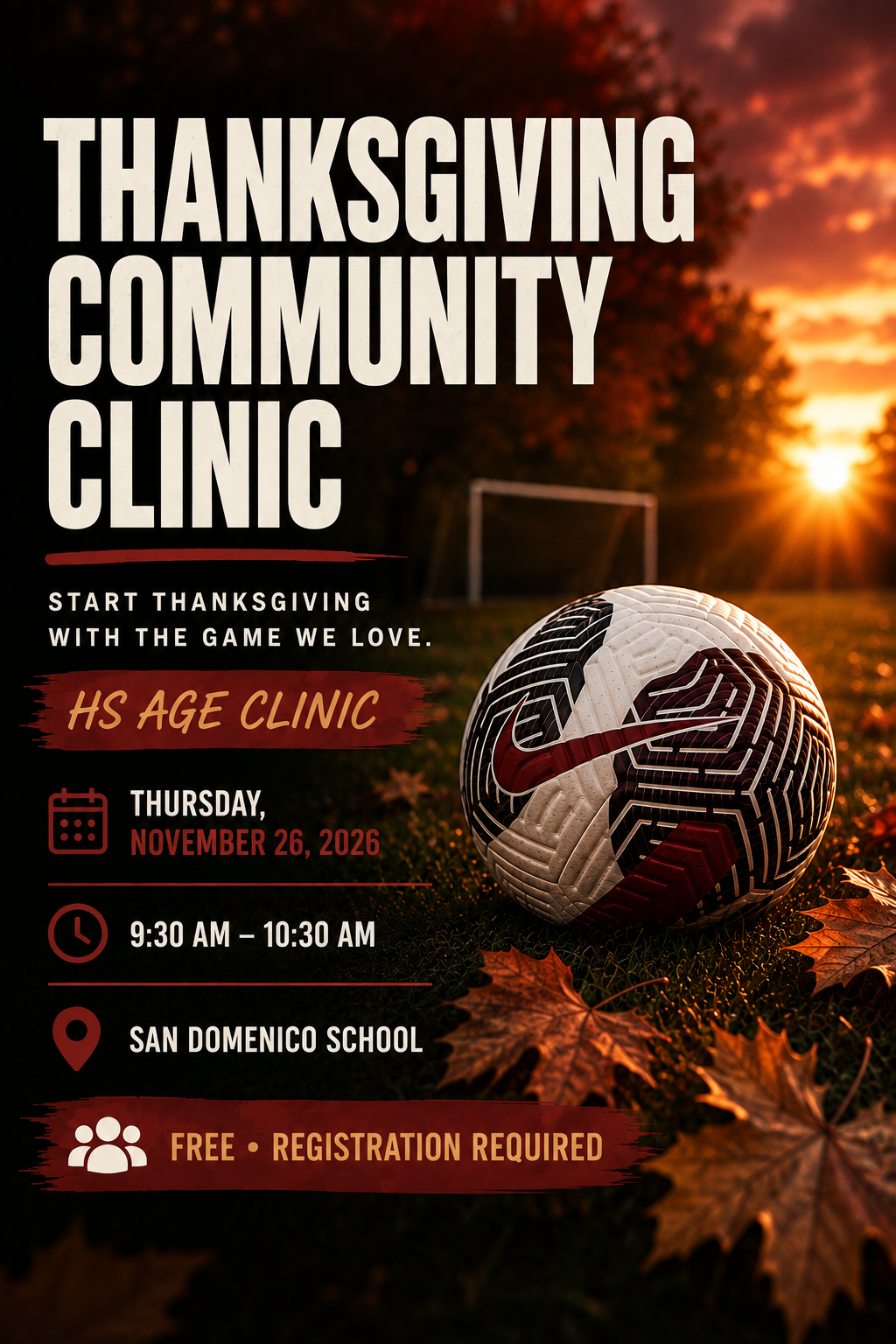 Thanksgiving Community Clinic (HS Ages)