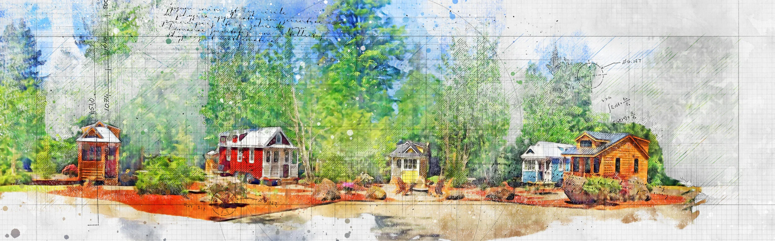 Artists Rendering of Retreat Cabins
