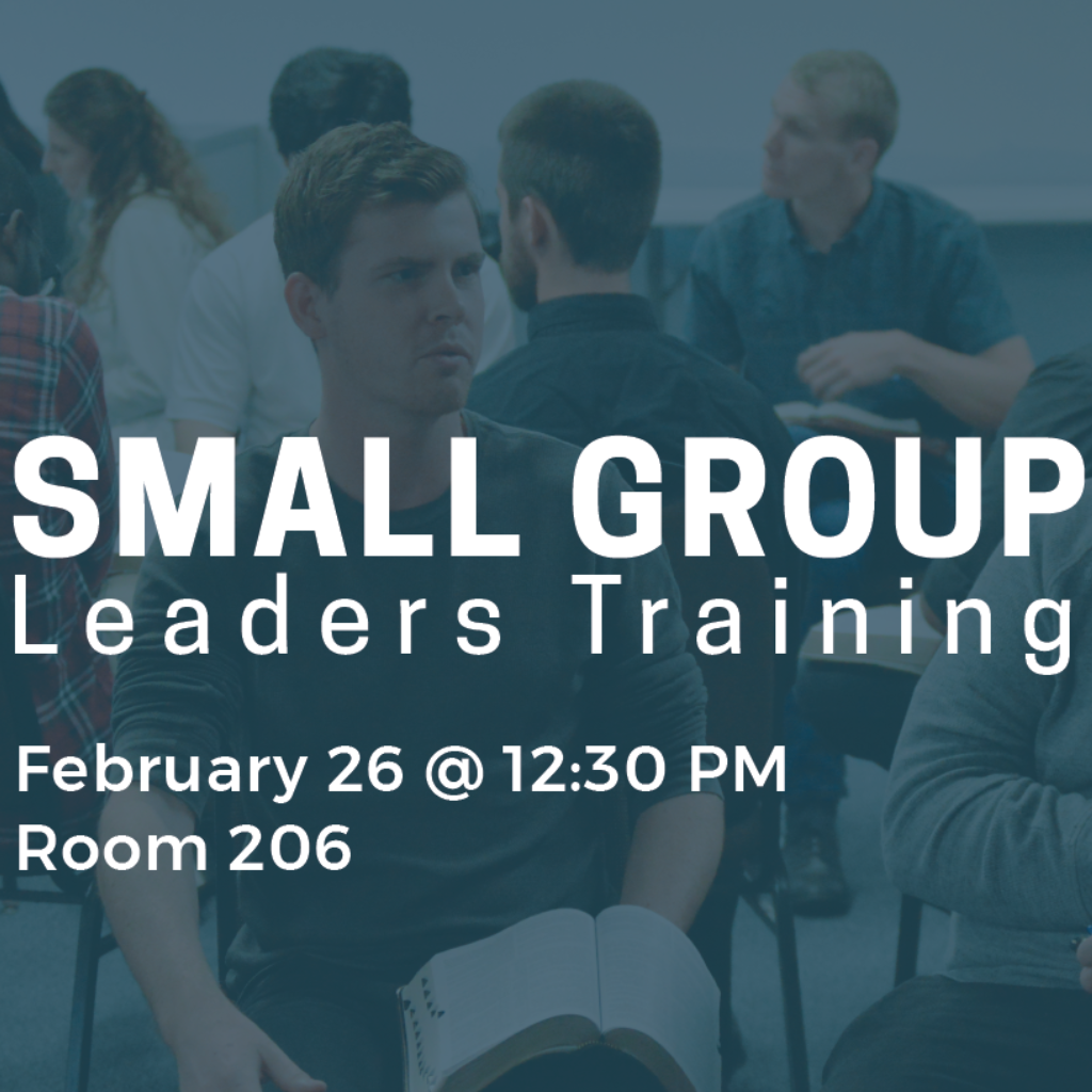 Small Group Leader Training