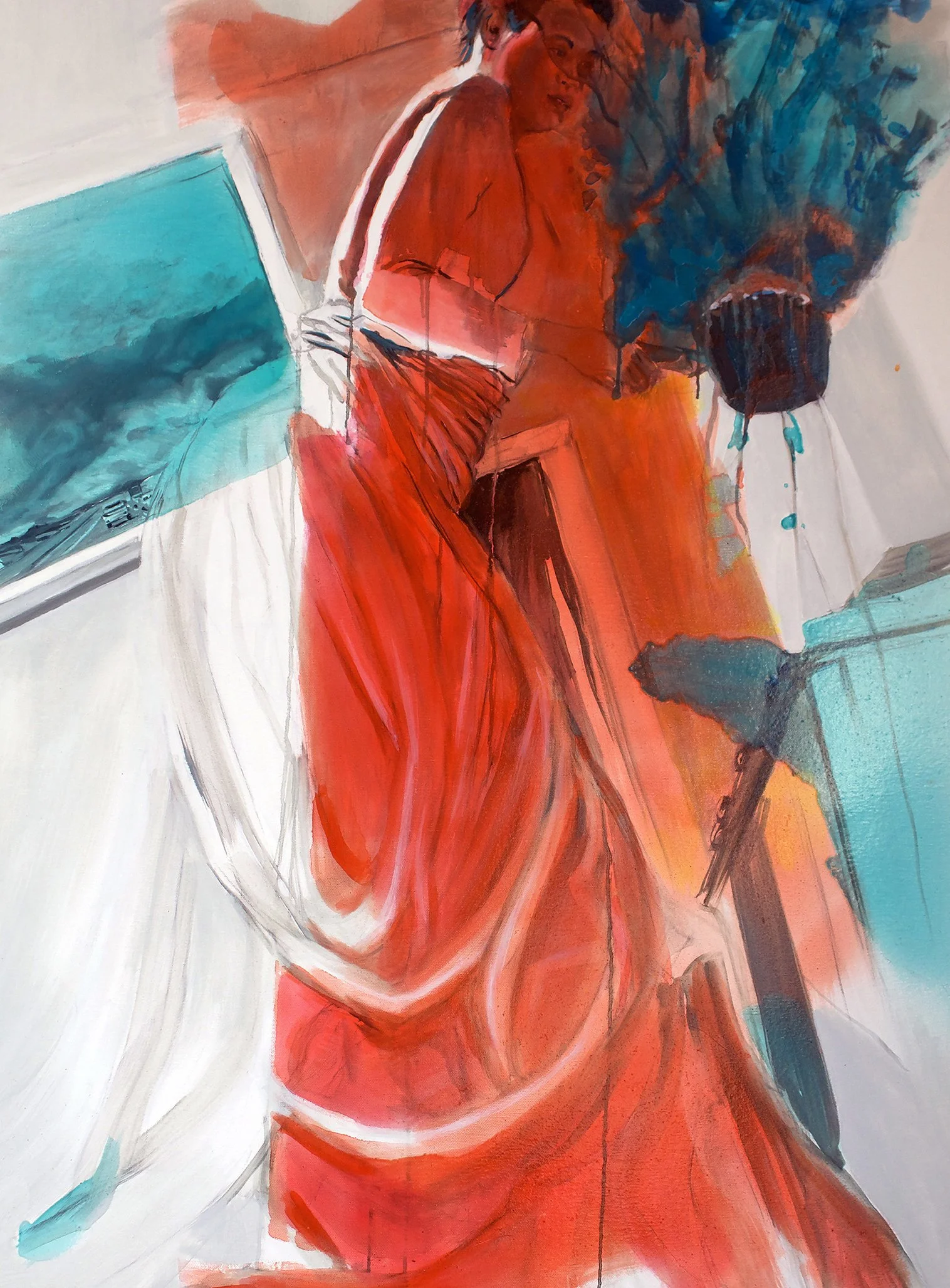A Mighty Woman 2 , oil on canvas, 40 x 36 inches, 2022 SOLD