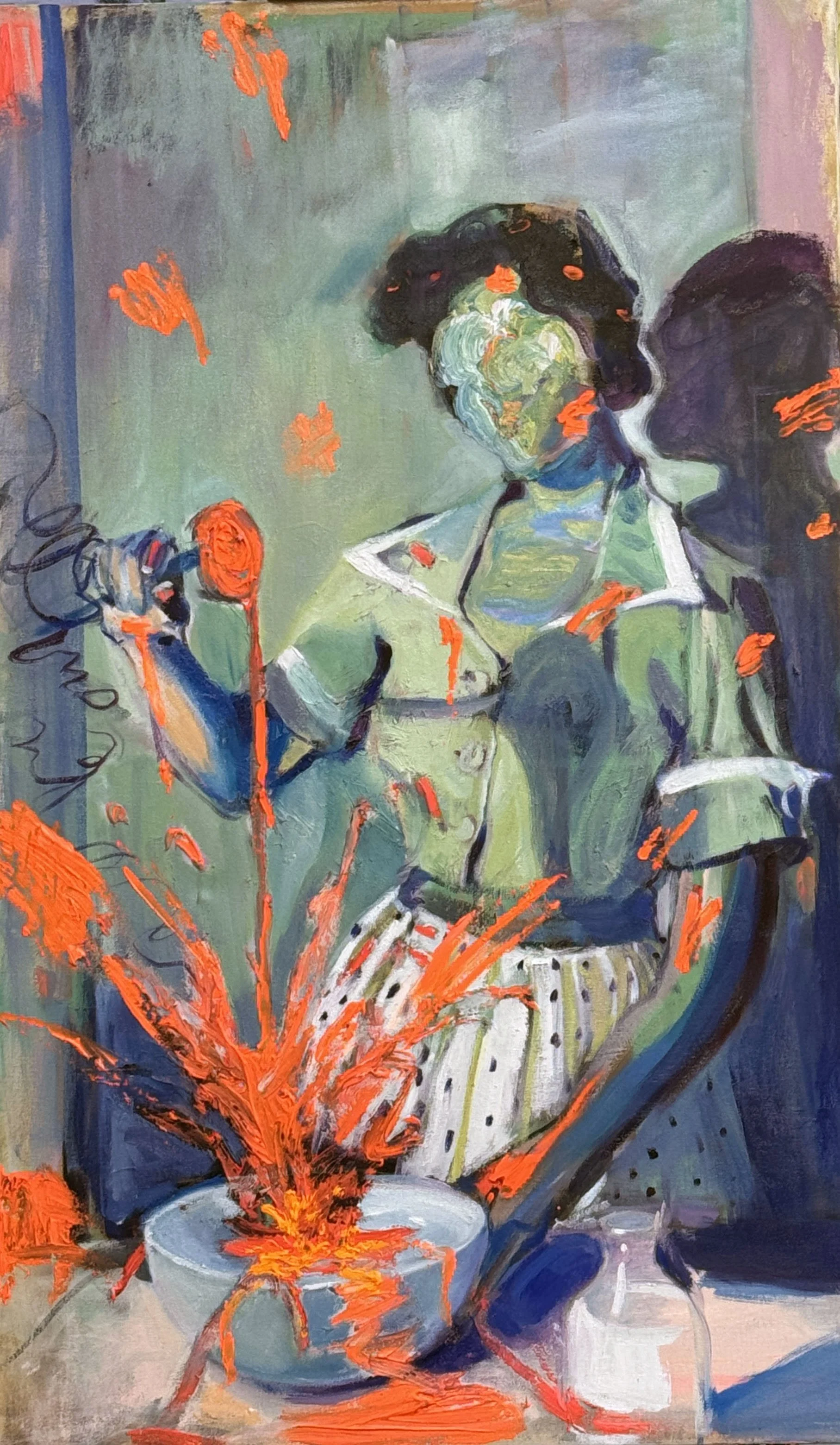  “Election Cake” 36 × 24 inches, oil on canvas 2026 