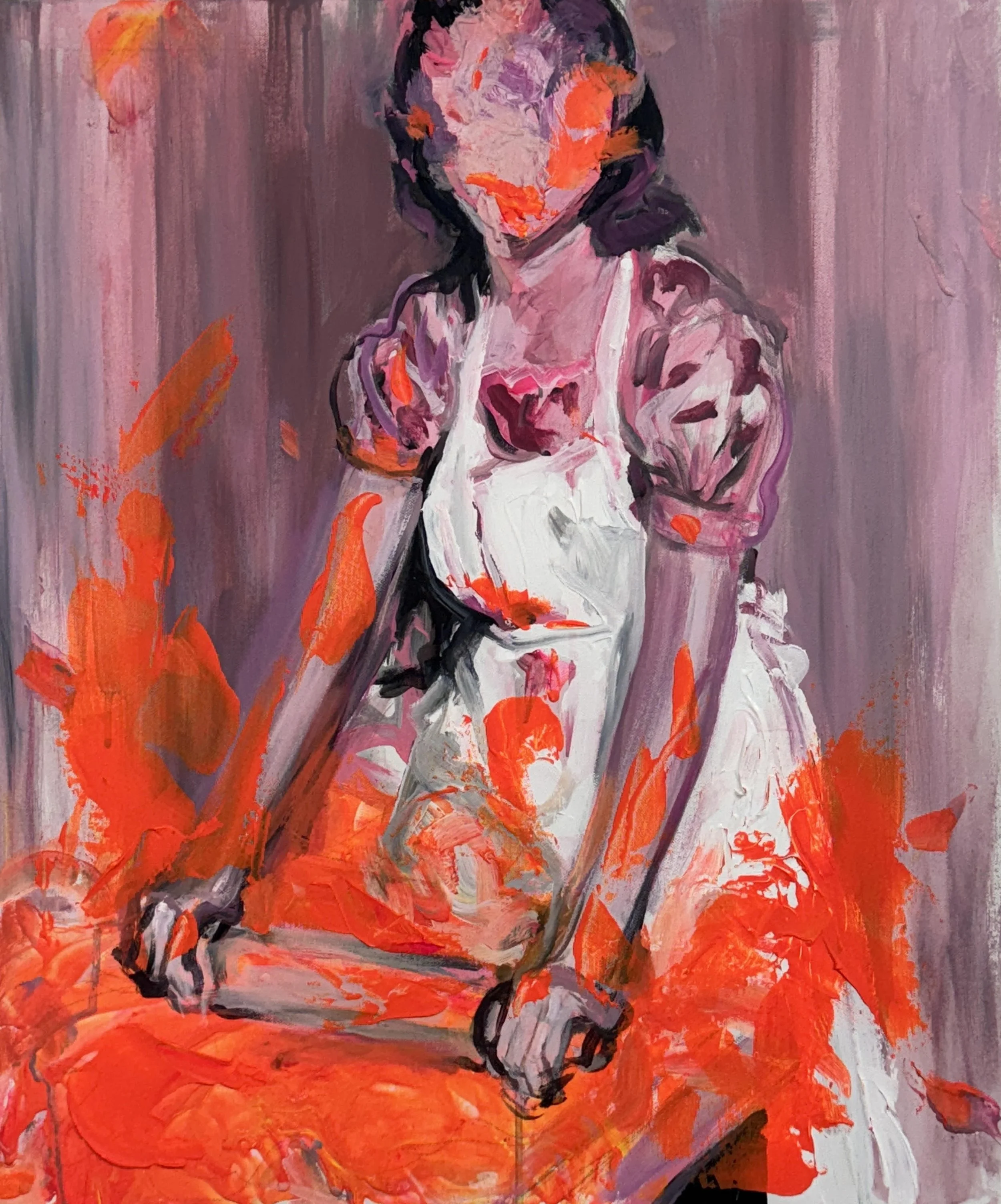  “Tart” oil on canvas, 24 × 20 inches, 2025 