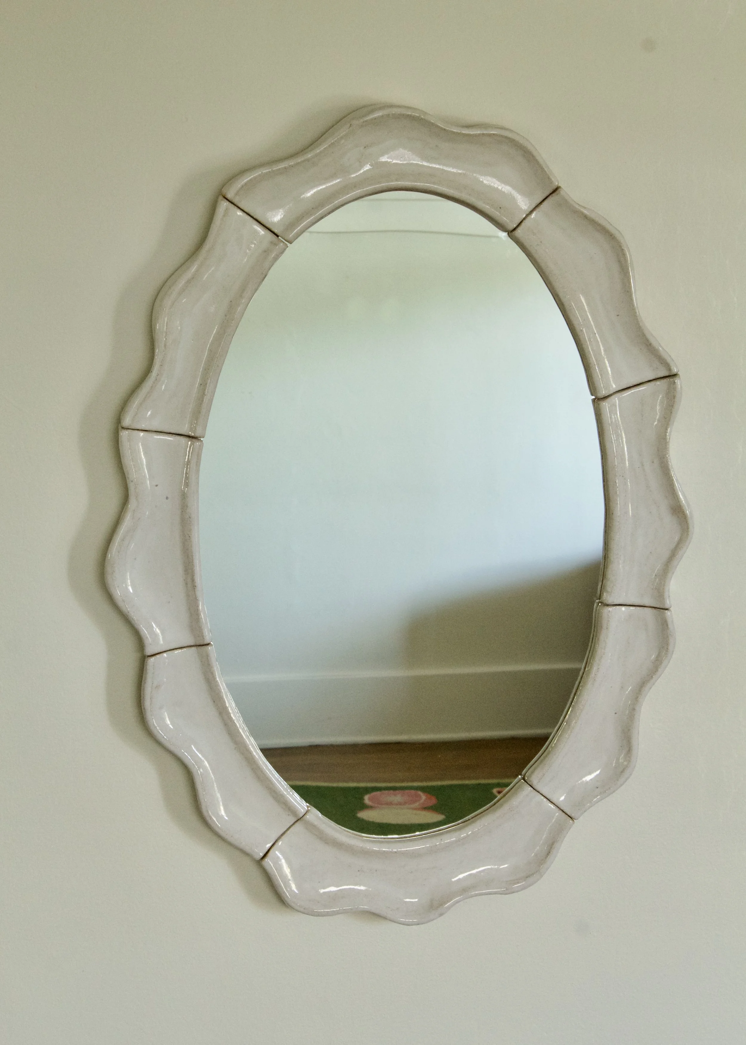 Oval Scallop Mirror