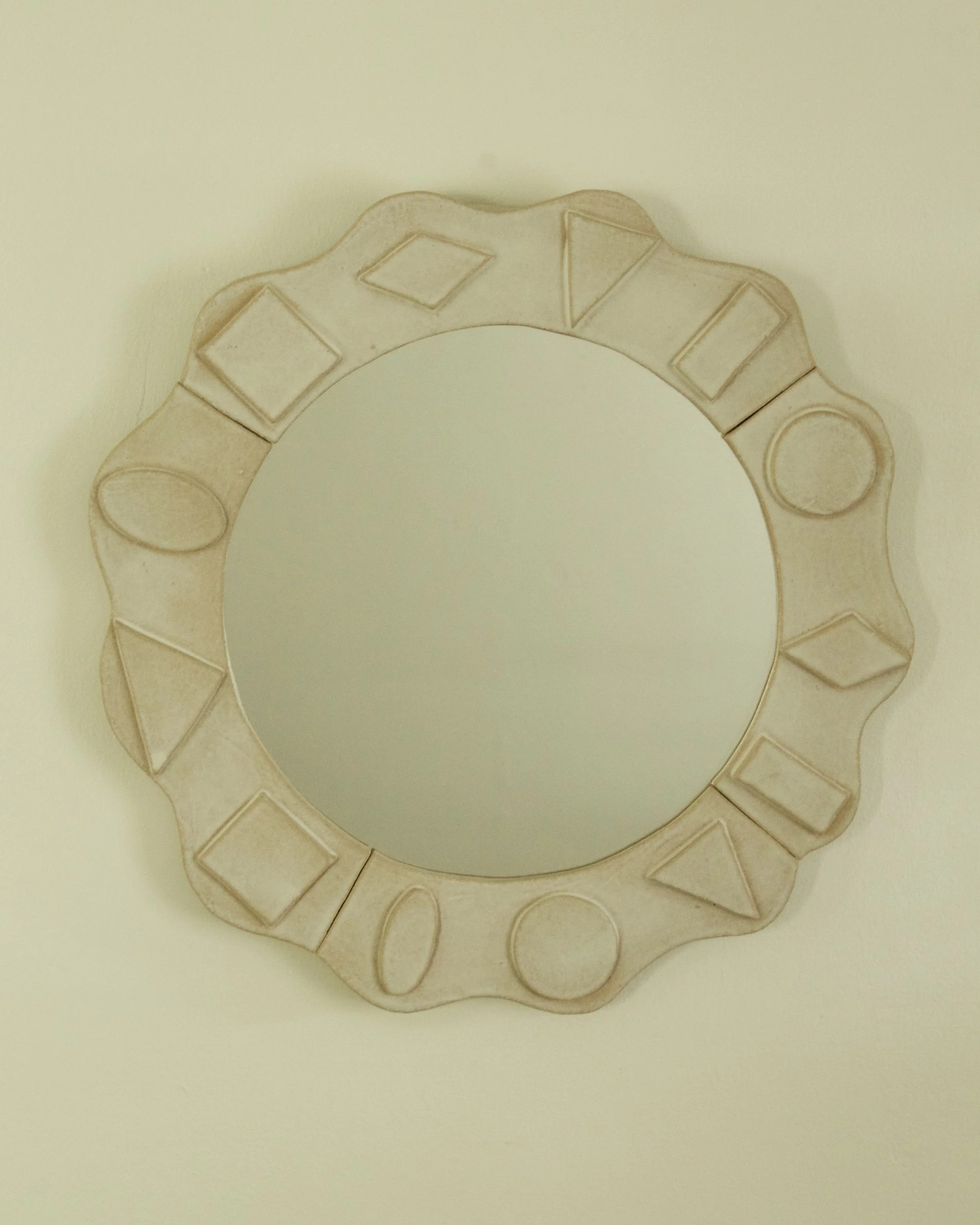 Frosted Flax Life Ring Mirror