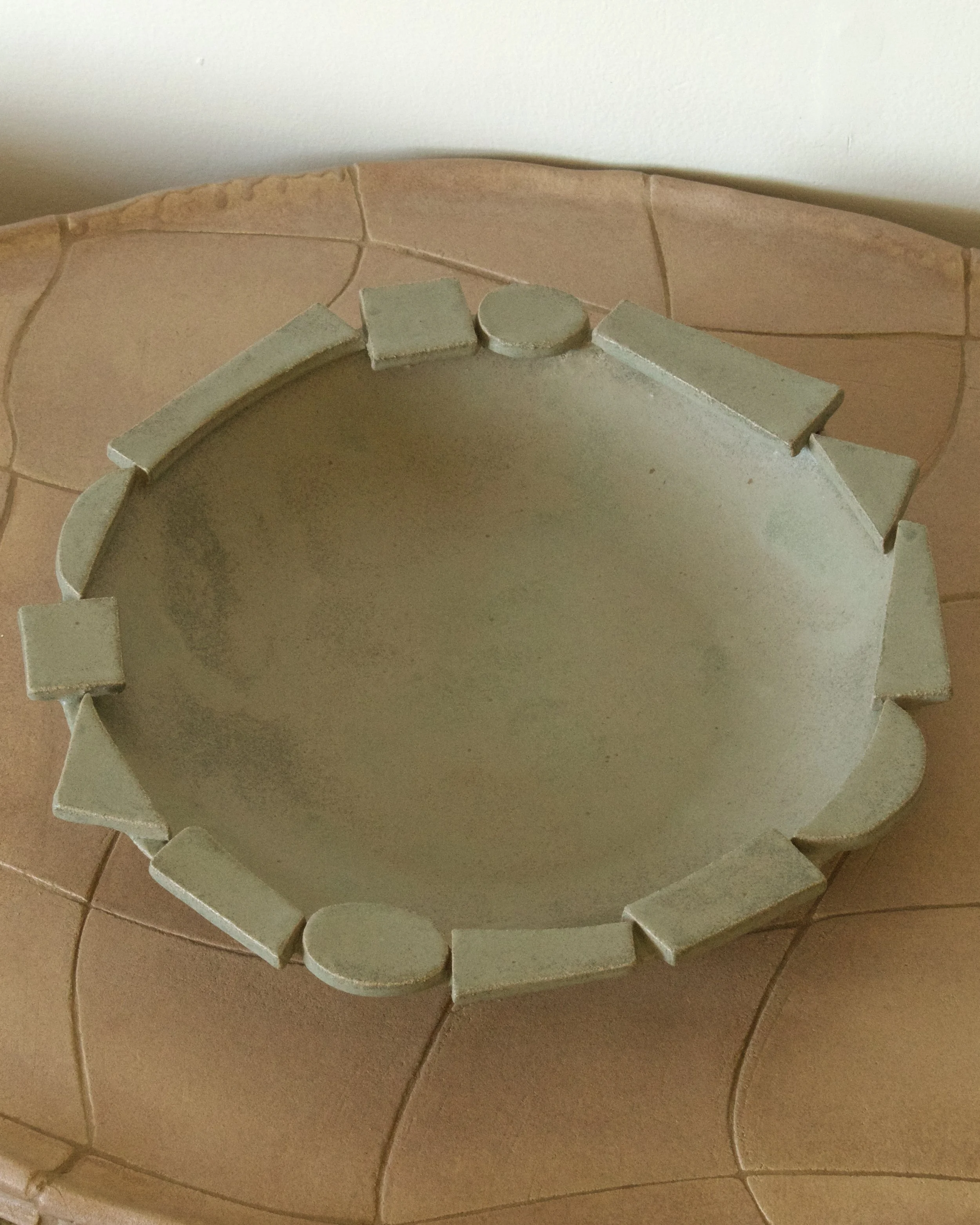 Teal Centerpiece Shape Bowl