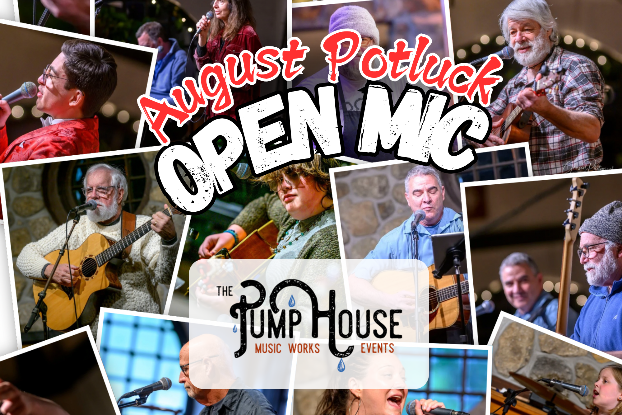 August Potluck Open Mic