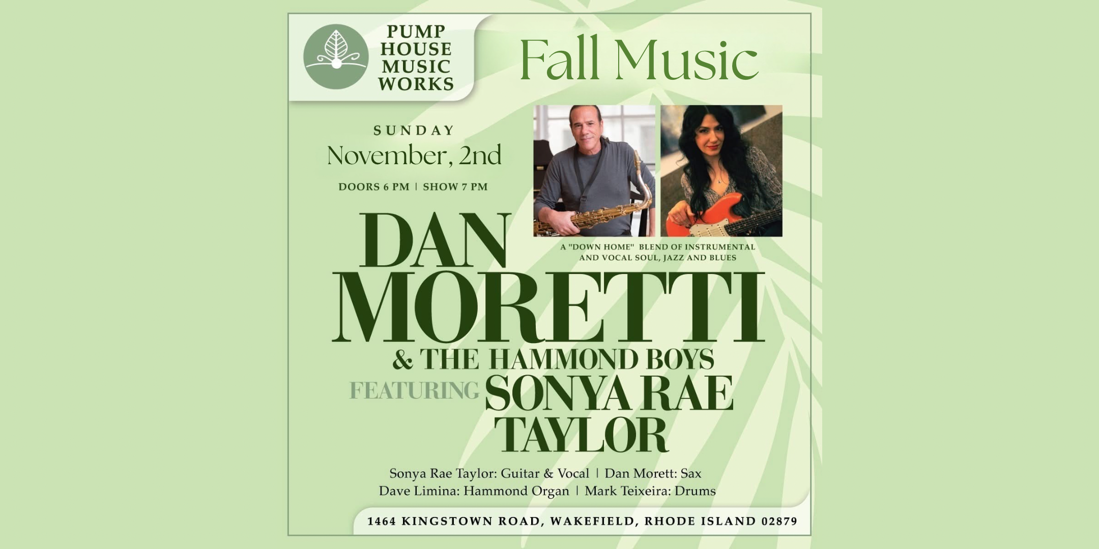 Dan Moretti &amp; The Hammond Boys | Featuring Sonya Rae Taylor