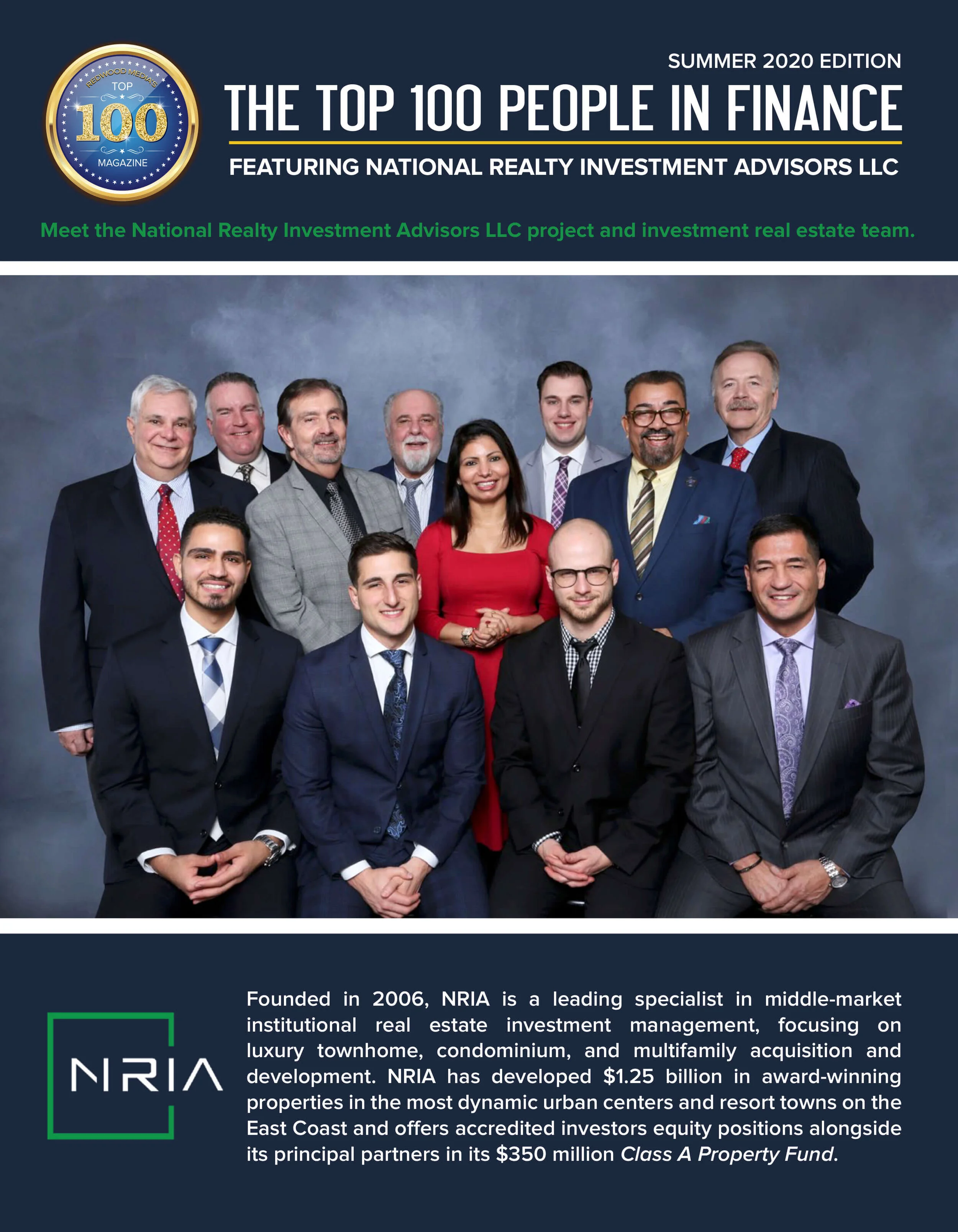 NRIA Named to the Top 100 In Finance