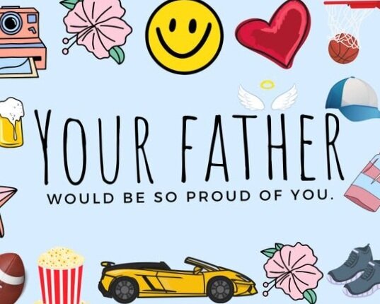 DIGITAL |  Father's Day, Printable Postcard, Blank Card, Inspirational Card, Downloadable Card