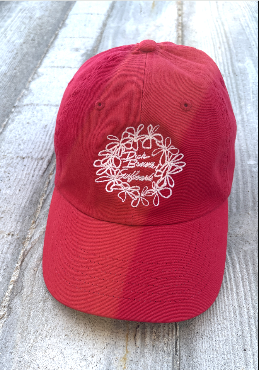 BREWER GUNS + White Lei Red Dad Cap