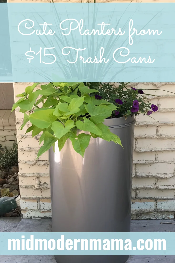 How to Make a Planter from a Trash Can: Creative DIY Gardening Project ...