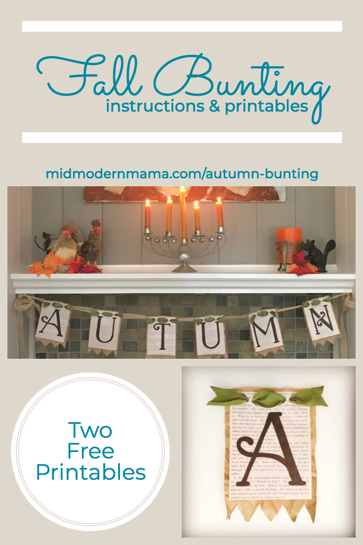 DIY Fall Bunting