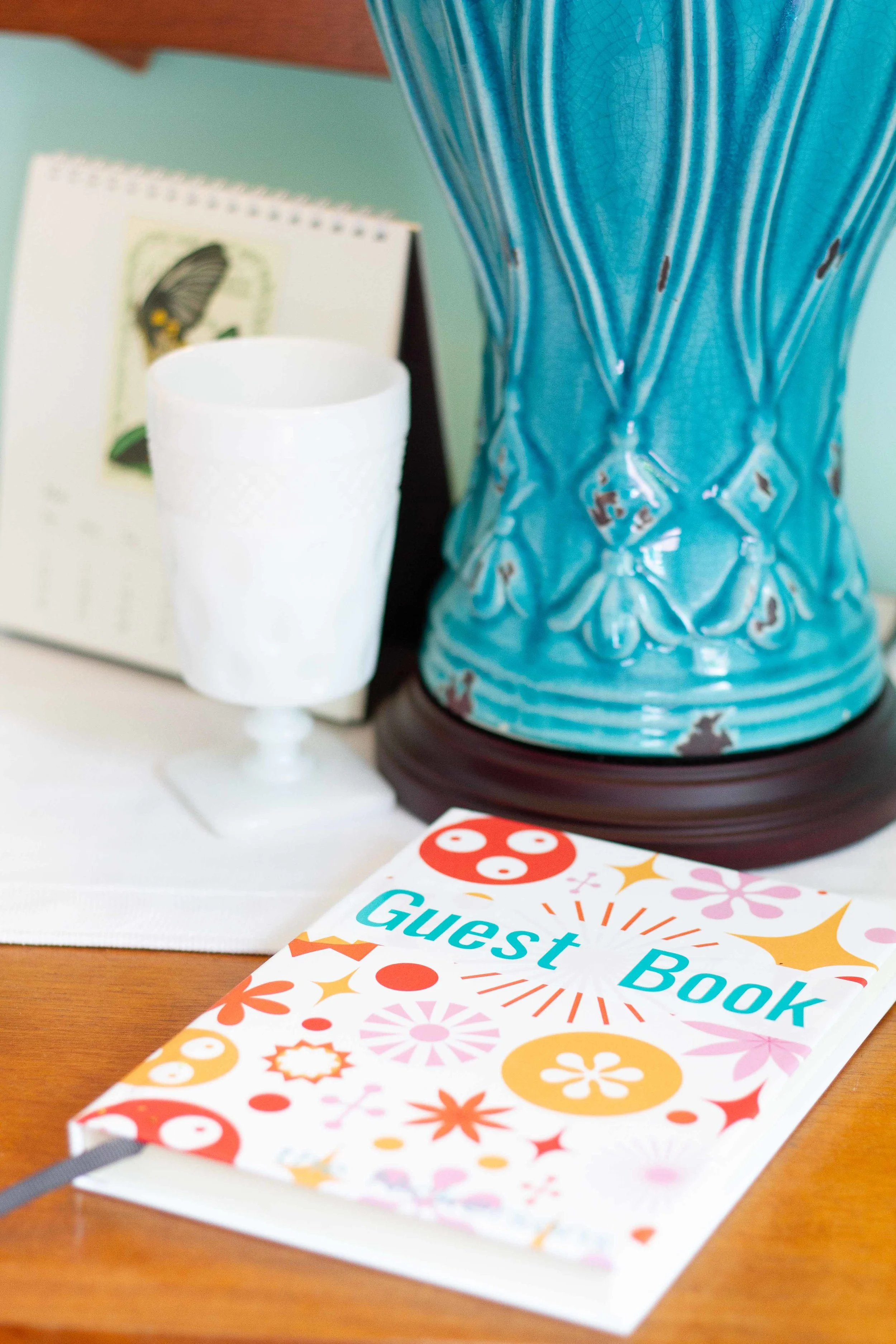 A blank book became a guest book with the help of my Cricut.