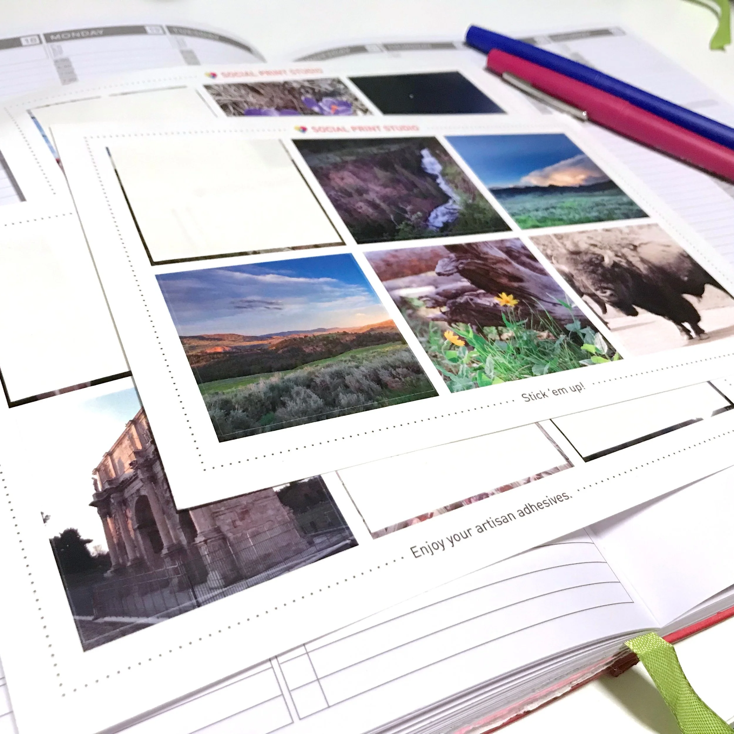 Making your own stickers can personalize a planner layout and make your weekly or monthly spread more customized.