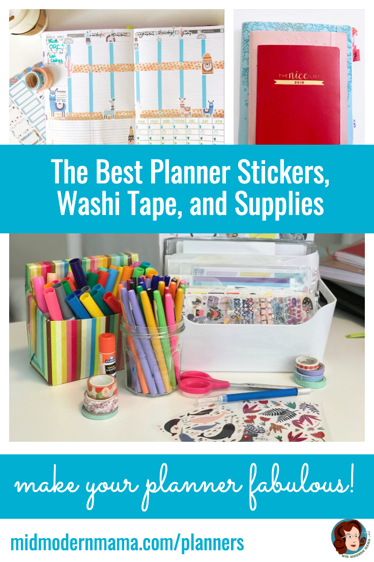 7 Tips for storing planner supplies (pens, highlighters, washi tape,  stickers, planners etc.)