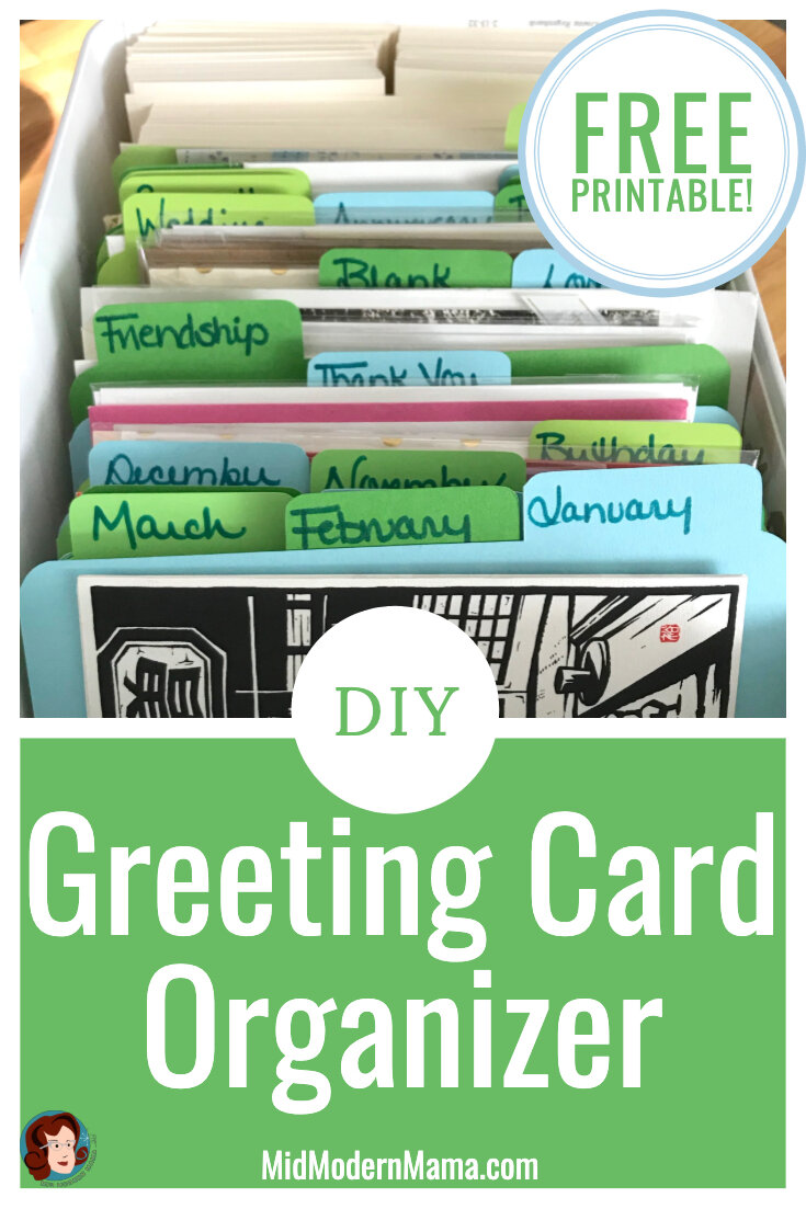 DIY Card Organizer — Mid Modern Mama
