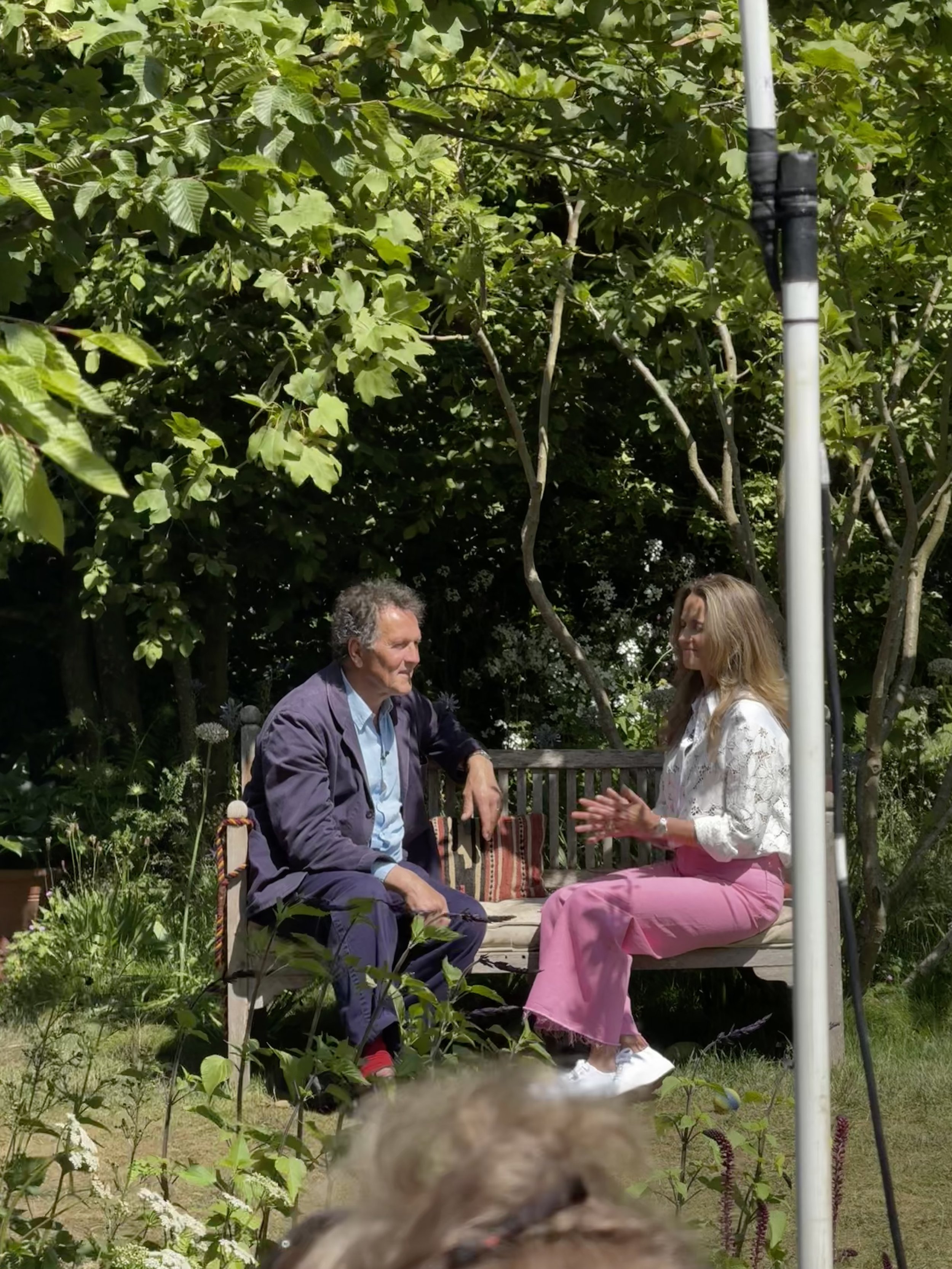 Monty Don in his show garden