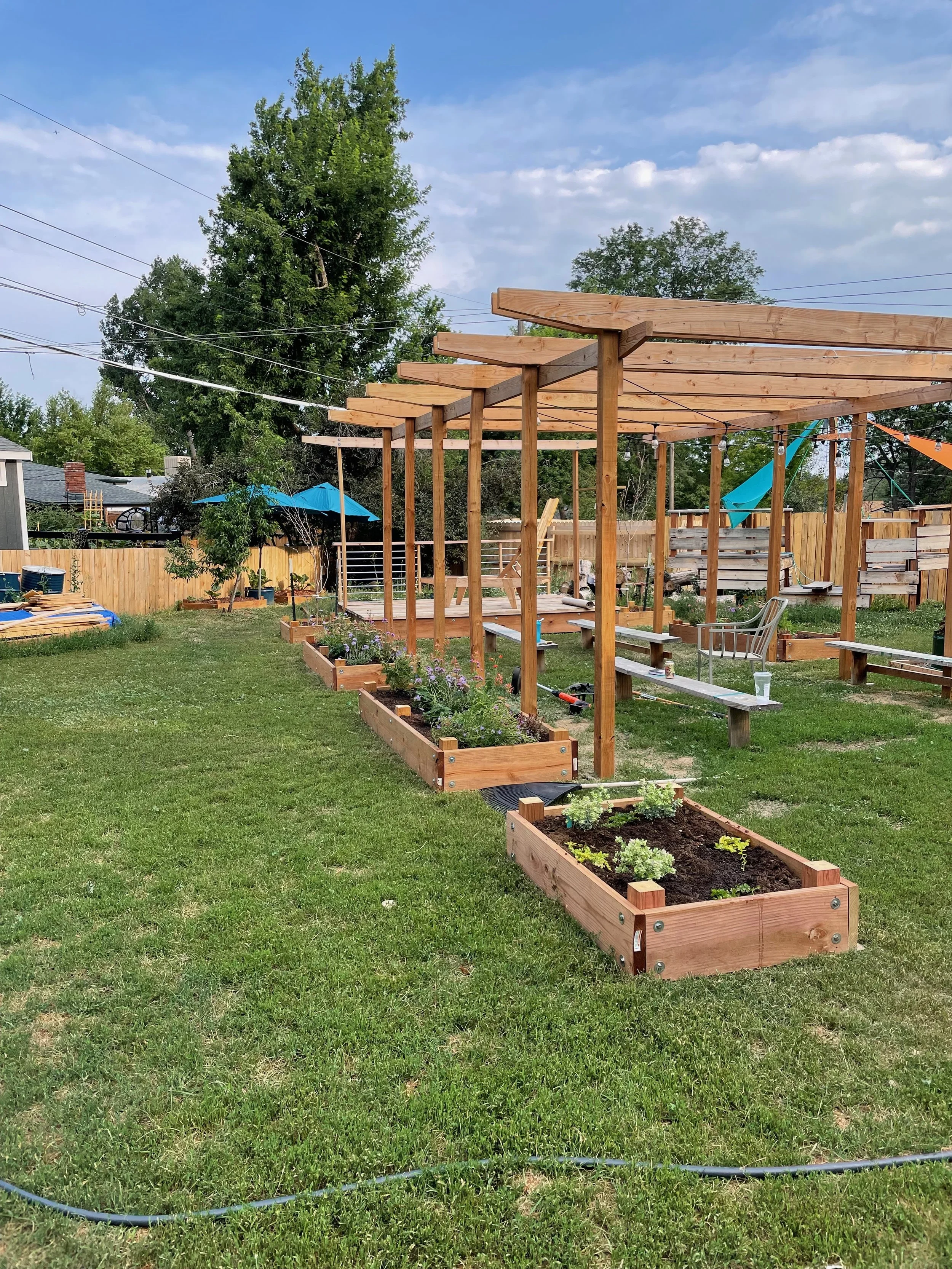 We considered planting grass inside.