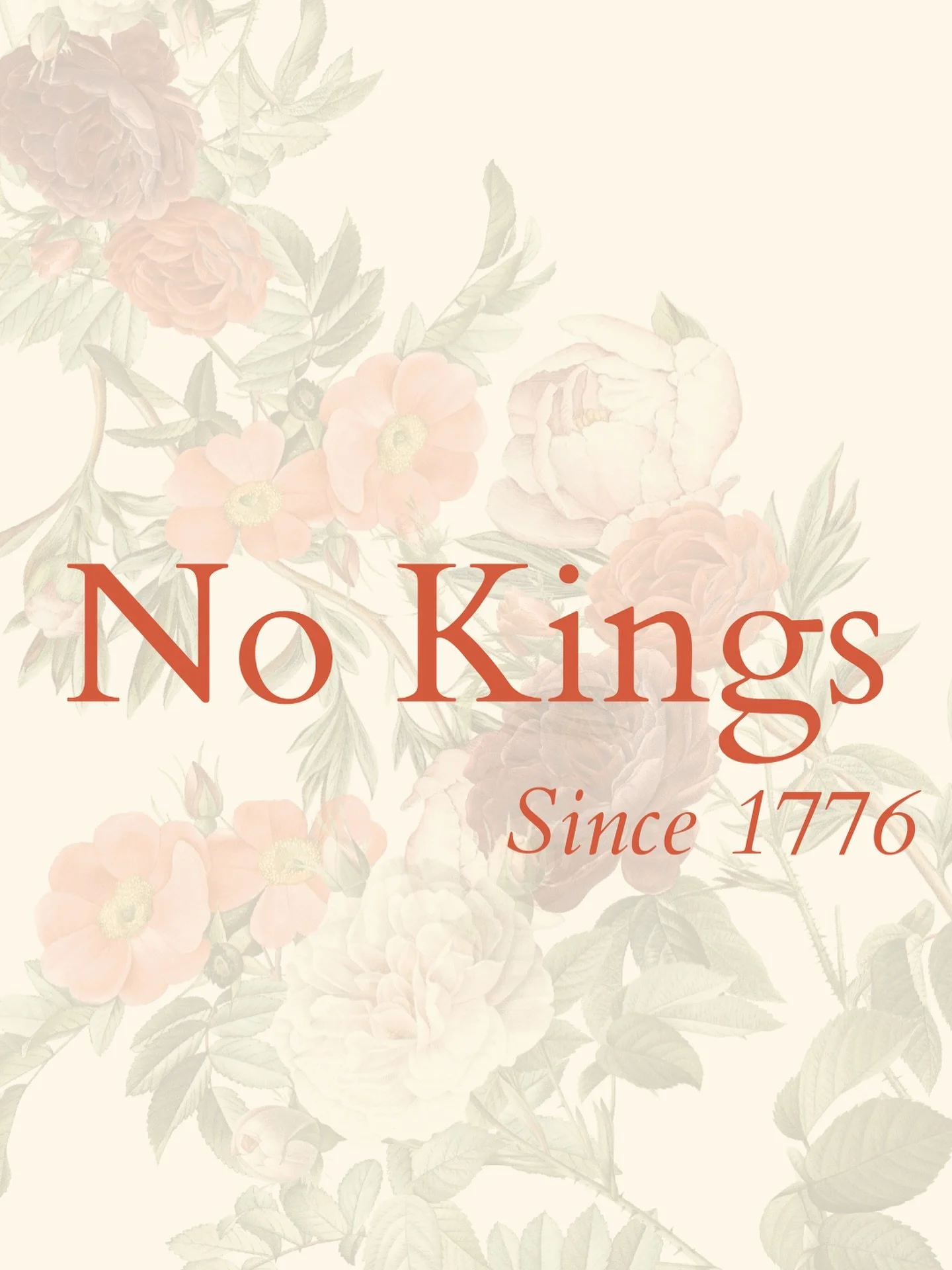 I hope you had a good day exercising your First Amendment rights to protest! We had soccer, sadly, so I wasn&rsquo;t able to attend, but we drove past a BIG gathering and honked and waved. This is what democracy looks like!

#nokings #nokingsday #nok