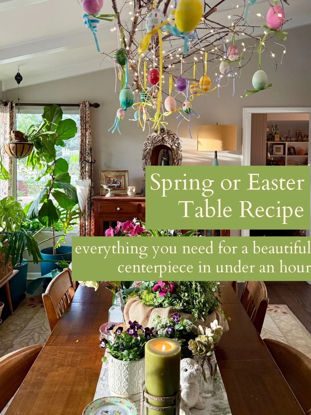 If you are hosting this weekend &mdash; or are just wanting to bring a little beauty into your home &mdash; this is an easy, inexpensive, and fun way to dress a table. With the plants I chose, it cost less than a big arrangement from a florist, and I