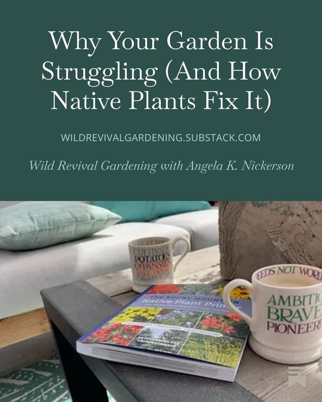 Last week I sat down with @b.w.fisch to chat about his new book. It is fabulous! It&rsquo;s the book I wish I had had when I started gardening here in Colorado. And you might be surprised by how BIG and area this book covers &mdash; including ND, SD,